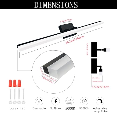Modern Bathroom Light Fixtures Over Mirror