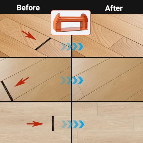 Floor Gap Fixer Tool Kit with Rubber Mallet for Laminate