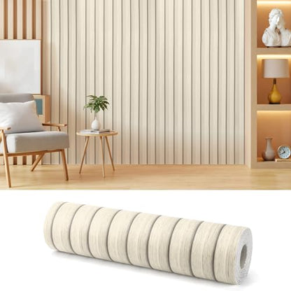 Thick Peel and Stick Slat Wall Panel Self