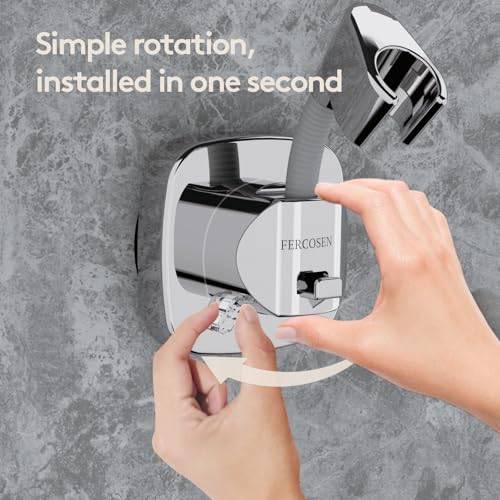 360° Swivel Shower Head Holder with Suction Cup