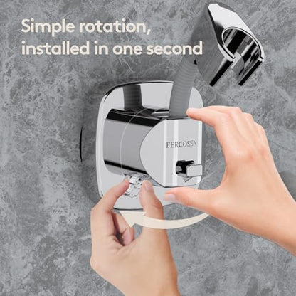 360° Swivel Shower Head Holder with Suction Cup