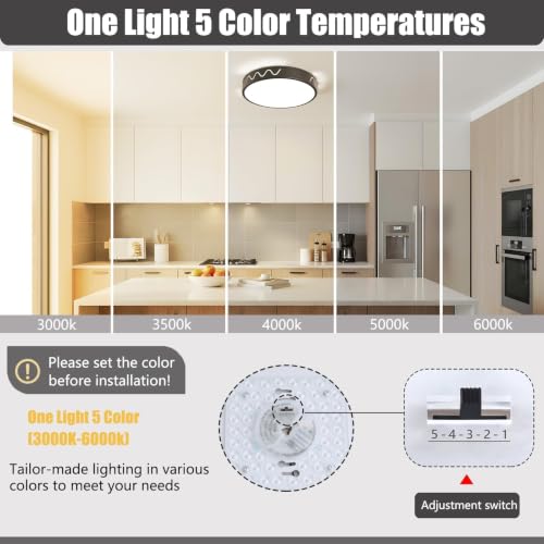 Modern Flush Mount LED Ceiling Light Fixture