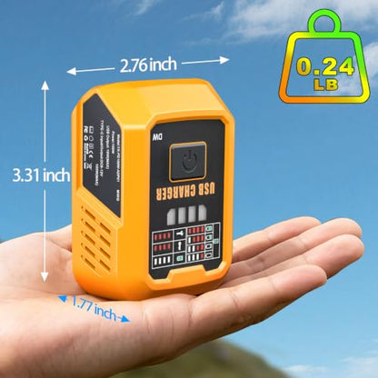 100W PD3.1 USB C Battery Charger Compatible with Dewalt 20V Max Battery