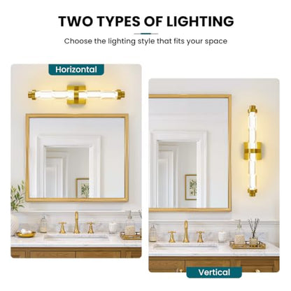 LED Modern Wall Sconces (Gold / 24-Inch)