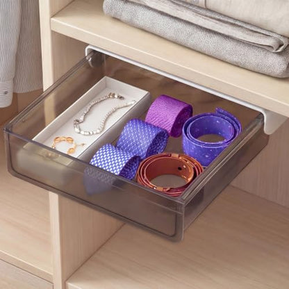 concealed desk drawer undermount storage self