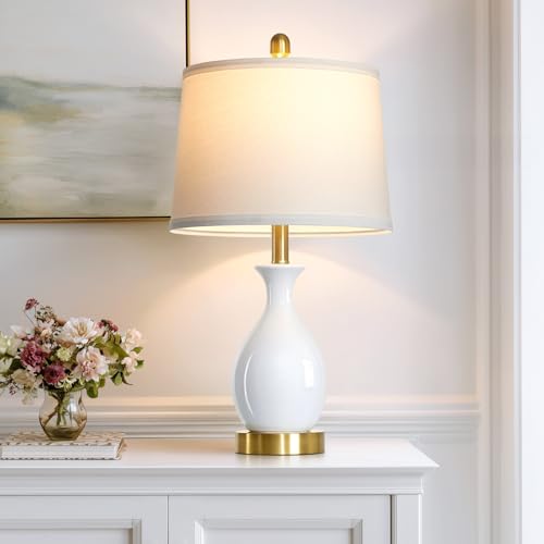 Ceramic Table Lamps Set of 2 for Living Room