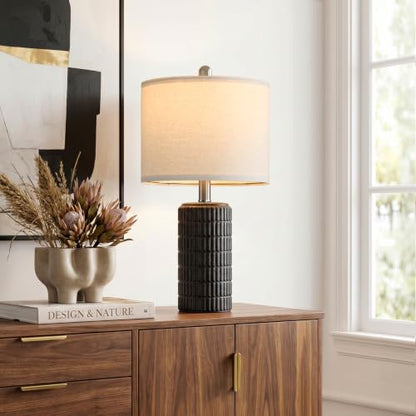21'' Modern Ceramic Table Lamp with Gift Box for Bedroom