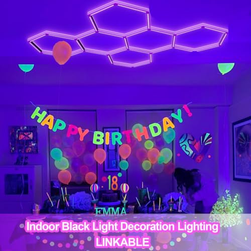 LED Hexagon Blacklights