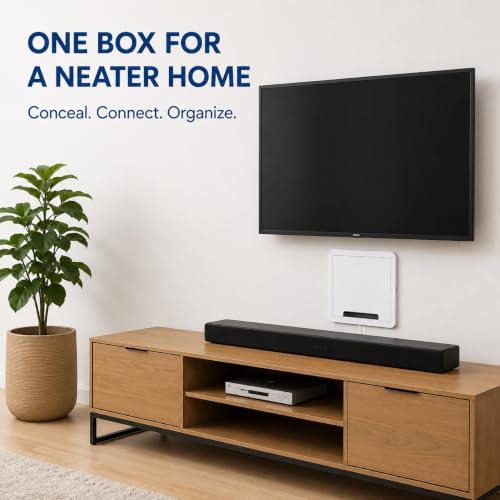 9" in Wall Media Box Recessed Outlet Box Cable Management