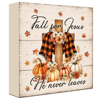 Fall Decorations for Home Wood Sign Fall Decor Shelf Decor