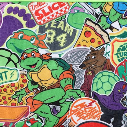 TMNT Classic Retro Cartoon Characters & Icons All (Green, Black & Red)