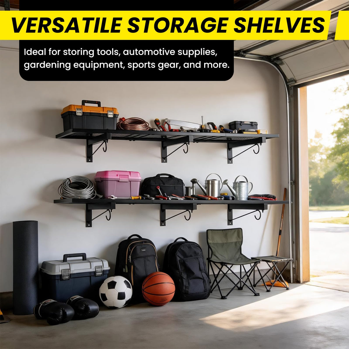 2 Pack Garage Wall Shelving (C-2 PACK)