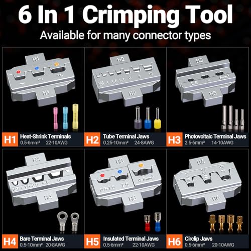 6 PCS Crimping Tool Set