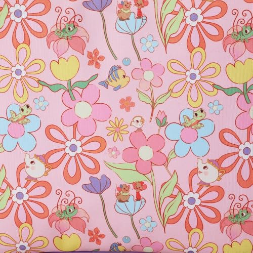 Disney Princess Characters On Floral Print 8" Lunch Kit (Disney Floral Pink)