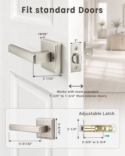 Door Knob with Lock (Nickel)