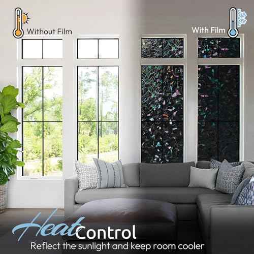 Rainbow Window Privacy Film (11.8" x 78.7" / Black)