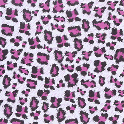 Pink and White Cheetah Print Decor Wallpaper (Pink/White / 17.3" x 118")