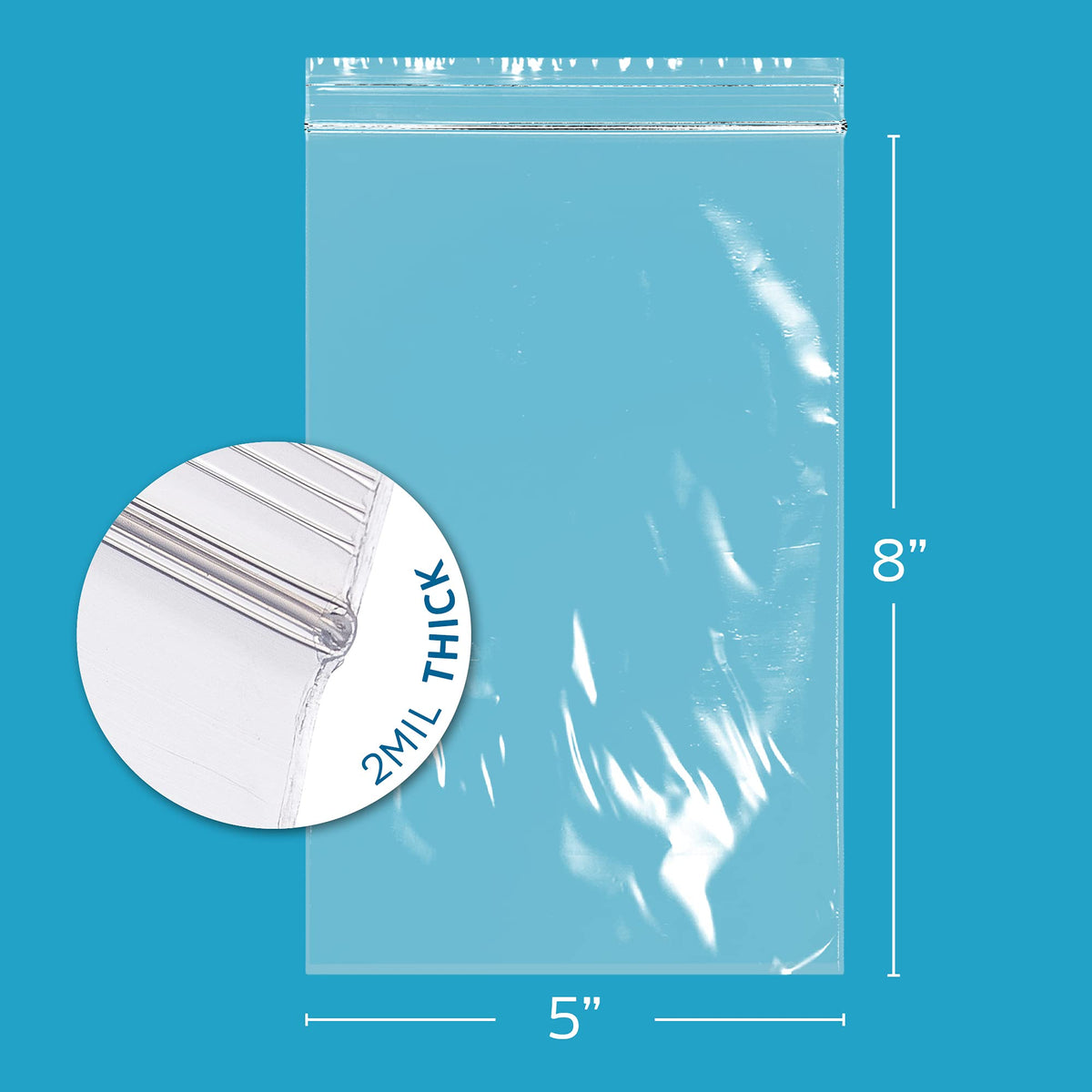 5" x 8" Zip Bags (5" x 8")