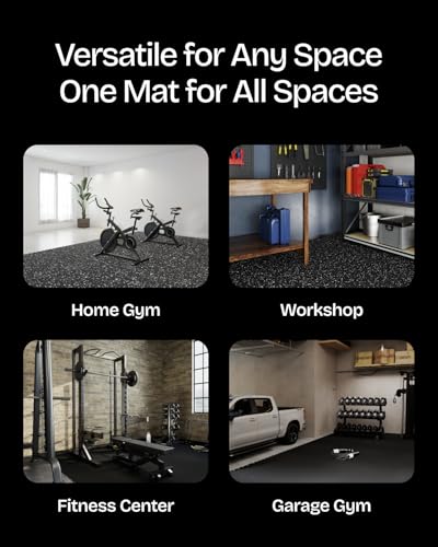 1" Extra Thick Rubber Top Exercise Mats