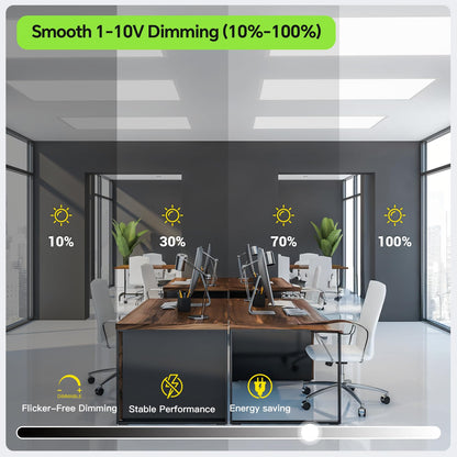 4 Pack 2x4 LED Flat Panel Light 50 (2x4FT 4Pack / 2x4FT 4PACK)