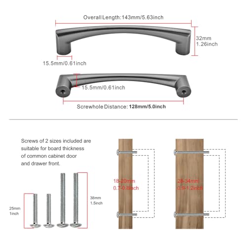 10 Pack Classic Champagne Bronze Cabinet Pulls