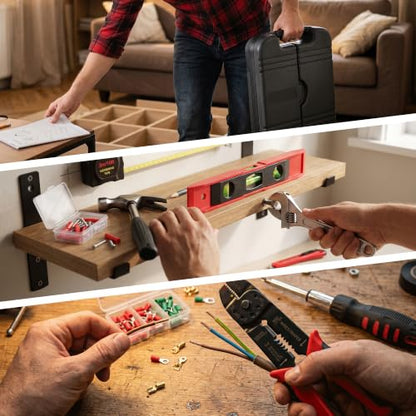 Basic Home Tool Set Household Tool kit for General Repair 18 Pcs