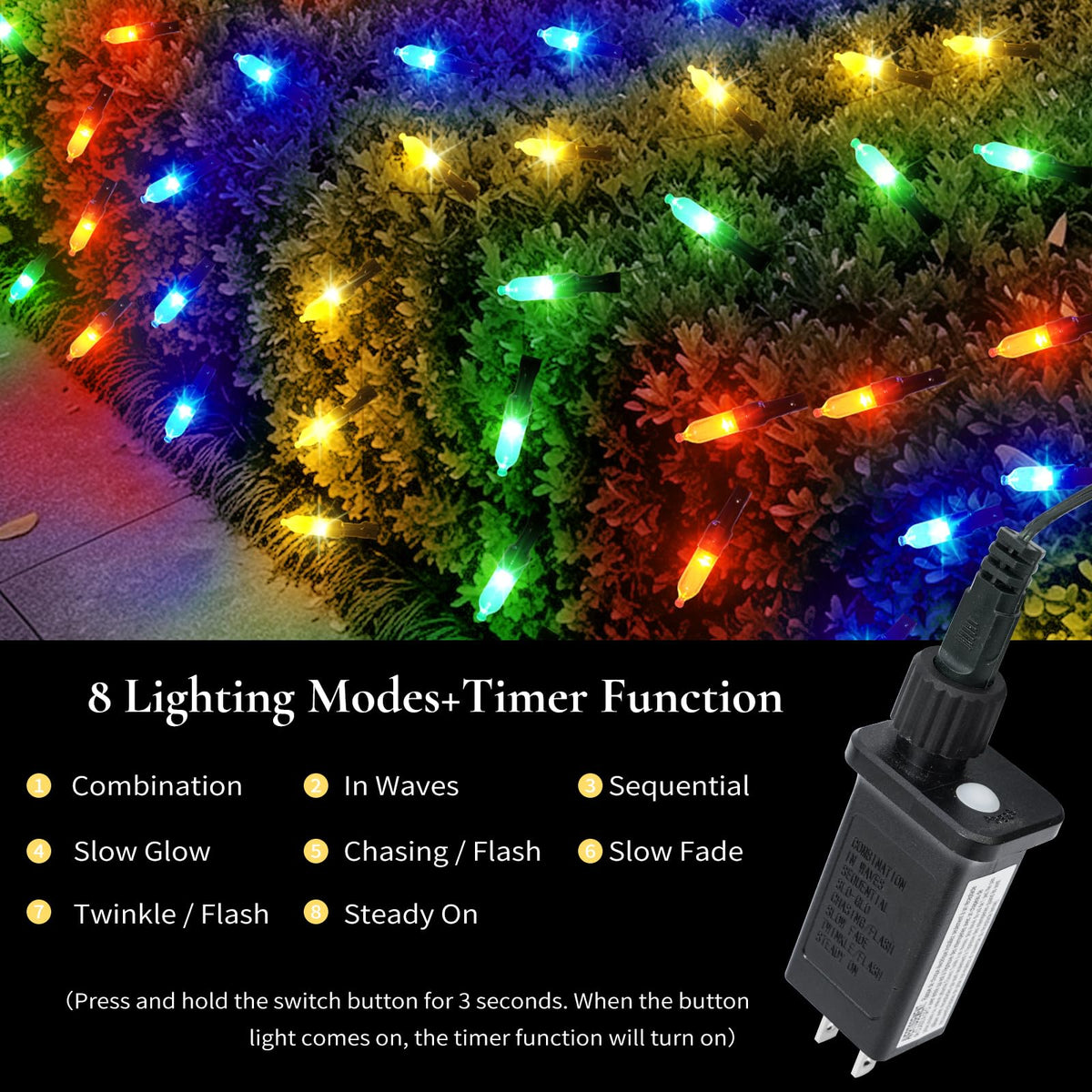 Christmas Net Lights Outdoor (Multi-1PCS)