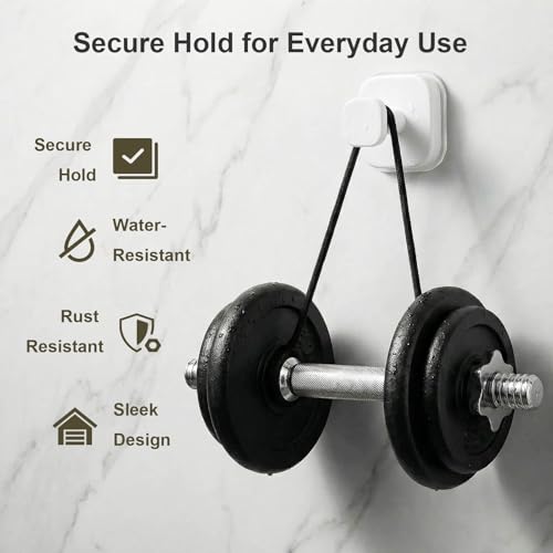 Suction Cup Hooks for Shower (White / 2 Pack)