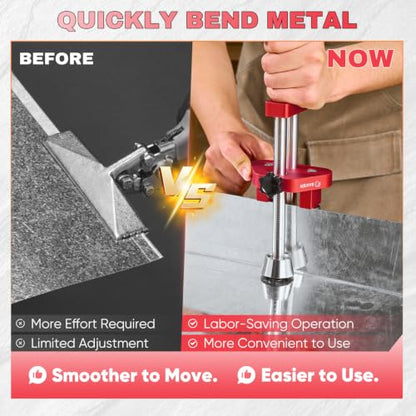 One Station Sheet Metal Bender (Small Red)