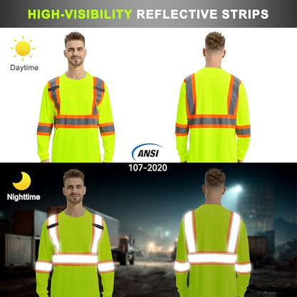 Hi Vis Long Sleeve Safety Shirts