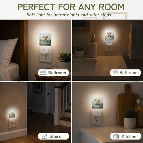 Night Light Night Lights Plug into Wall with Dusk to Dawn Sensor for Bedroom Bathroom Hallway Kitchen