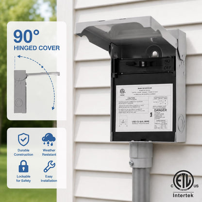 60A Non Fused Disconnect Switch Box 240V (Non-Fused (Compact Size))
