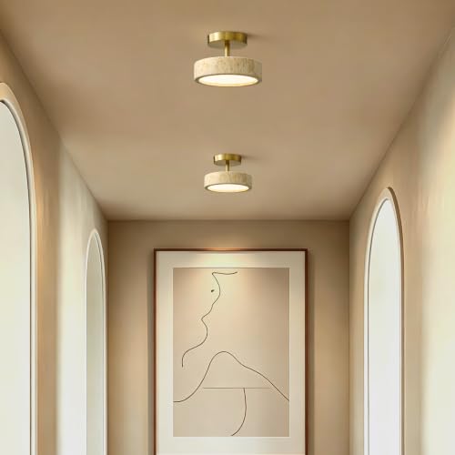 Travertine Ceiling Light