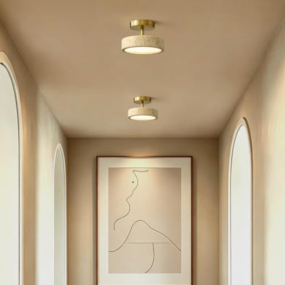 Travertine Ceiling Light