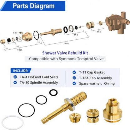 Shower Valve Rebuild Kit