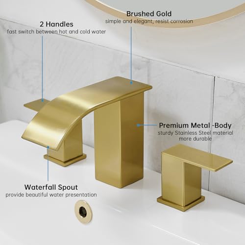 Bathroom Faucets Bathroom Sink Faucet 3 Hole with Drain