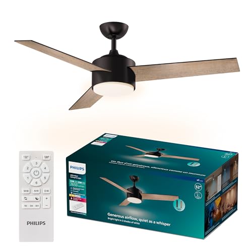 Indoor Ceiling Fan with Bright LED Light
