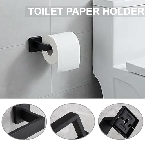 5 Piece Bathroom Hardware Set Stainless Steel Towel Ring Holder