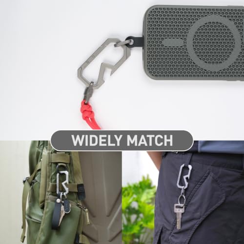 Titanium Keychain Carabiner Multitool with Bottle Opener
