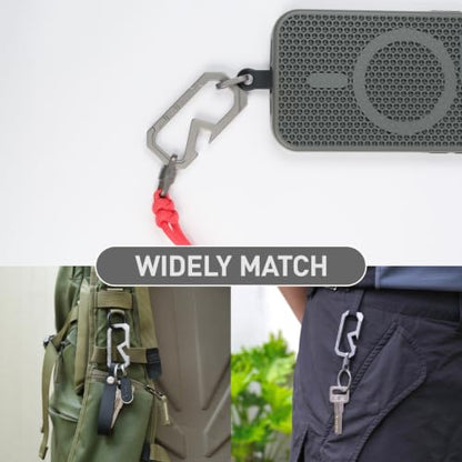 Titanium Keychain Carabiner Multitool with Bottle Opener