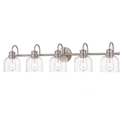 5 Lights 40" Bathroom Vanity Light Fixtures (Brushed Nickel / 5 Lights)