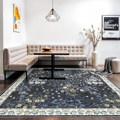 8x8 Square Area Rug Living Room (Blue / 8x8)