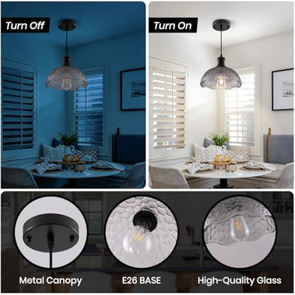 Vintage Glass Pendant Light