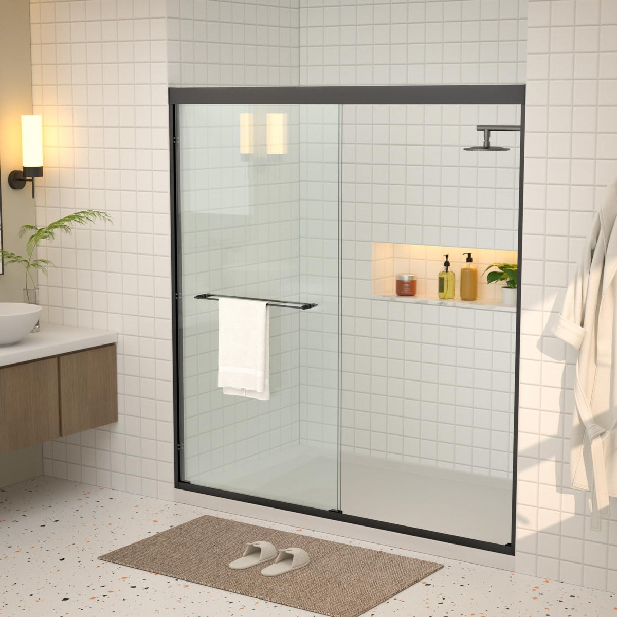 68 72" W x 76" H Semi (Black / 72''x76'')