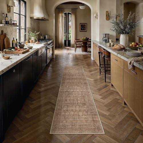 Classic Brown 2x6 Neutral Runner Rugs for Hallway (Classic Brown / 2' x 6' (Runner))