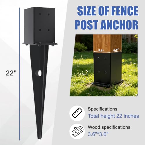 4x4 Fence Post Anchor Ground Spike