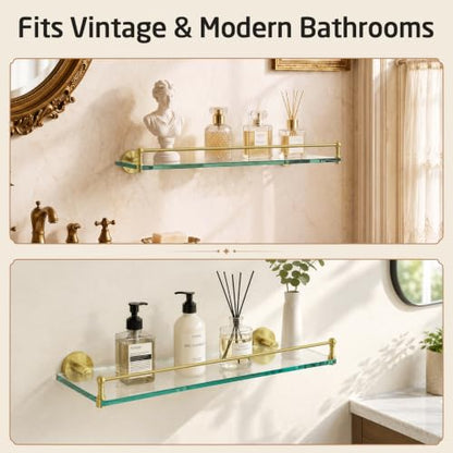 Glass Shelf Bathroom Shelf