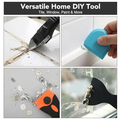 Silicone Caulking Tools with Razor Blade Scraper