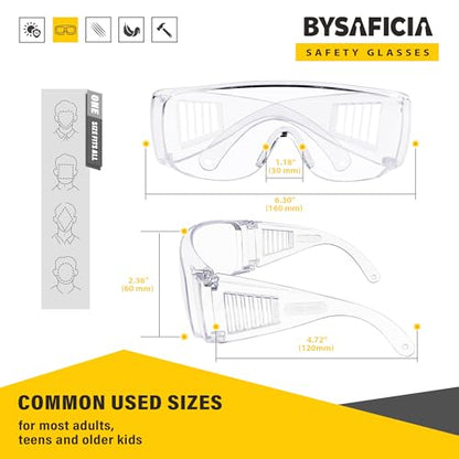 Clear Safety Glasses Over Eyeglasses