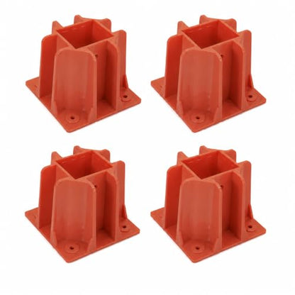 Reusable red guardrail Base
